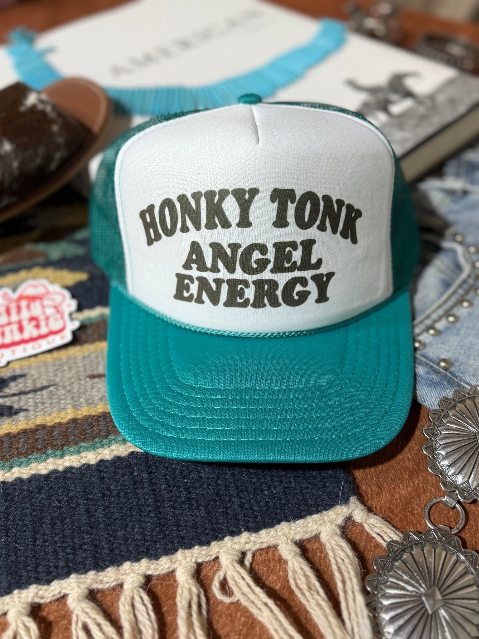 Honky Tonk Angel Energy Trucker Hat