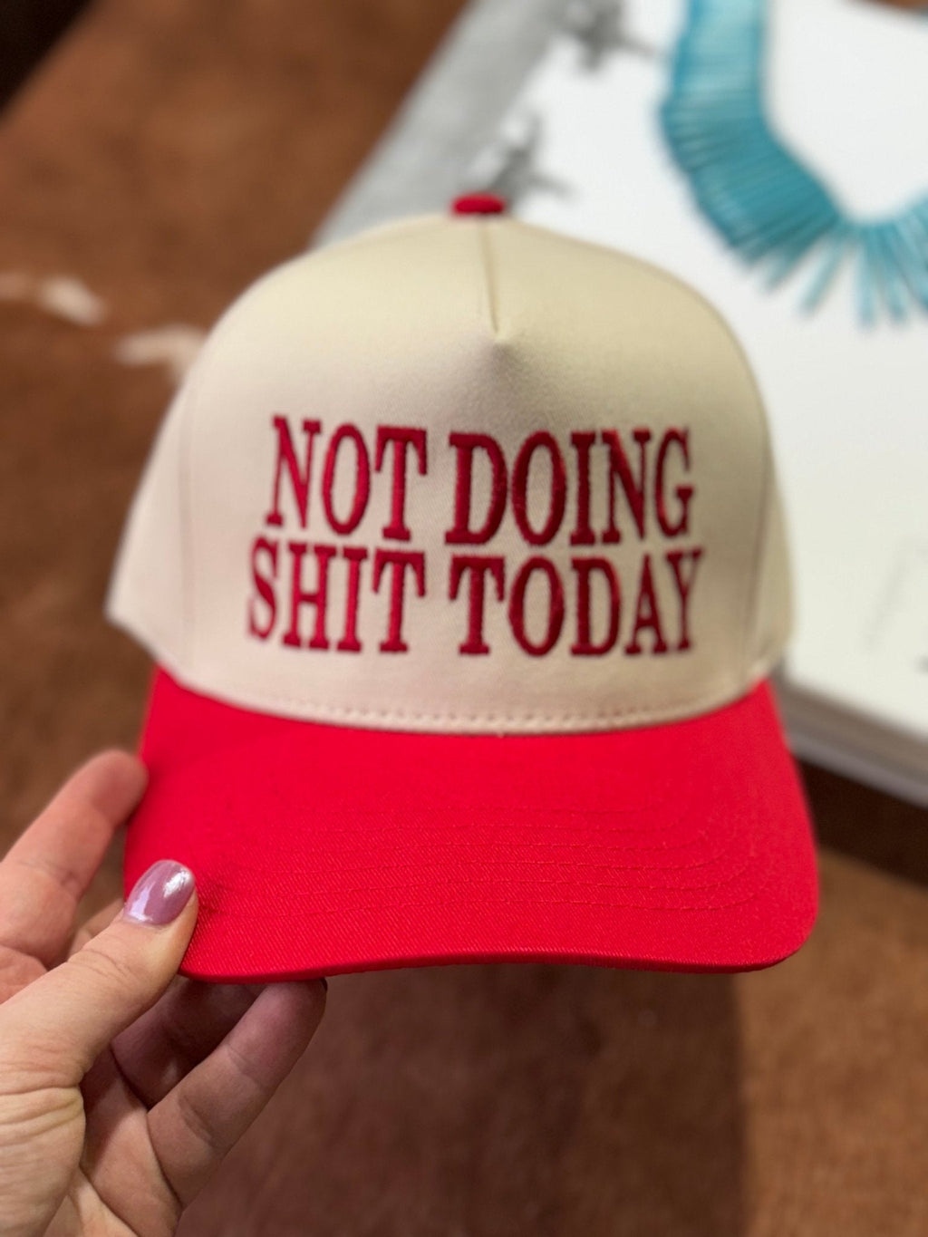 Not Doing Shit Today Embroidered Trucker Hat