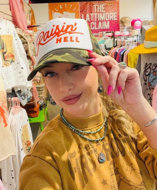 Raisin' Hell Trucker Hat